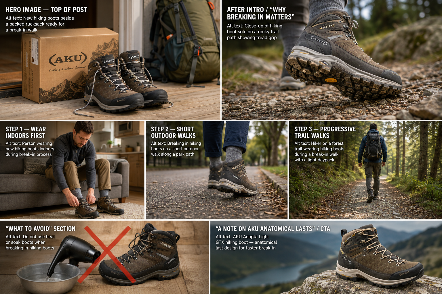 How to Break In New Hiking Boots Before a Summer Trip